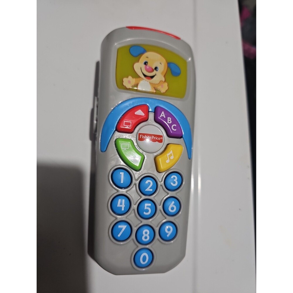 Fisher Price Laugh and Learn Click N Learn Remote Control Toy Tested and Works